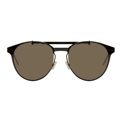 Dior Homme Black  Motion 1 Sunglasses In 807 Black