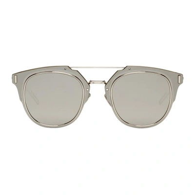 Dior Homme Black Composit 1.0 Sunglasses In 010 Palladi