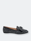 London Rag Bowtop Dewdrops Embellished Casual Bow Mules In Black