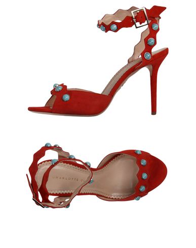 Charlotte Olympia Sandals In Red | ModeSens