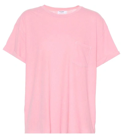 Frame Cotton T-shirt In Pink