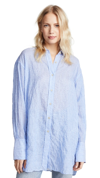 Elizabeth And James Francois Exaggerated Sleeve Shirt In Multi