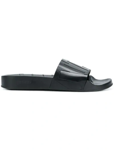 Jimmy Choo Rey/f Black Rubber Slides