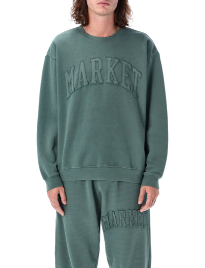 Market Vintage Wash Crew Sweatshirt In Green