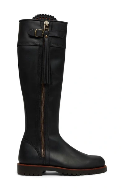 Penelope Chilvers Long Tassel Knee High Boot In Black