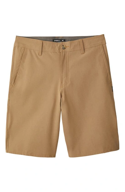 O'neill Kids' Reserve Solid Shorts In Khaki
