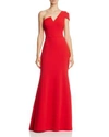 Aqua One-shoulder Ruffled Gown - 100% Exclusive In Red