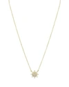 Aqua Sterling Silver Star Pendant Necklace 16 - 100% Exclusive In Gold