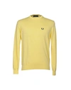 Fred Perry Sweaters In Yellow