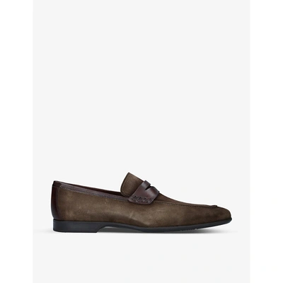 Magnanni Leather Ramiro Ii Penny Loafers In Brown