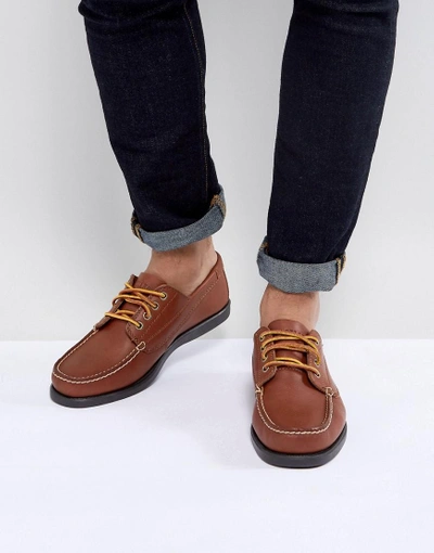 Eastland Falmouth Leather Boat Shoes In Tan - Brown