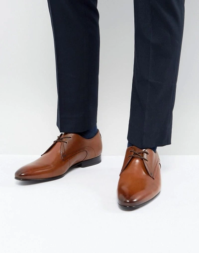 Ted Baker Peair Derby Shoes In Tan Leather