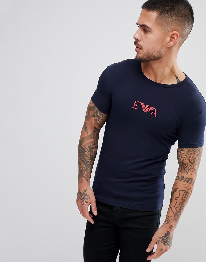 emporio armani chest logo t shirt