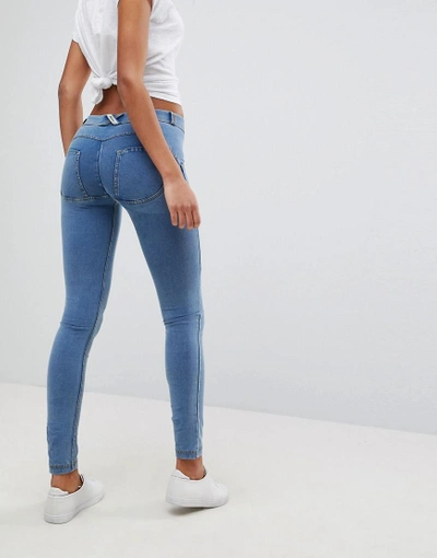 Freddy Wr. Up Shaping Effect Mid Rise Push Up Skinny Jean-blue
