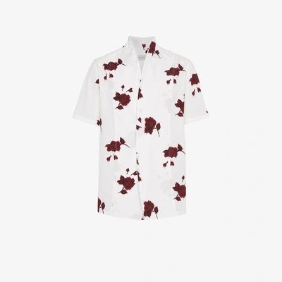Bed J.w. Ford Rose Print Shirt In White