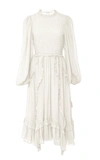 Ulla Johnson Arielle Ruched Dress In White