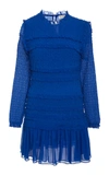 Ulla Johnson Gia Ruffle Dress In Blue