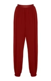 Rosetta Getty Crepe Jersey Harem Pant In Red