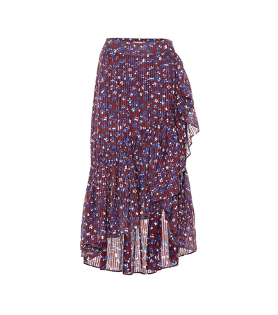 Ulla Johnson Gretchen Cotton And Silk-blend Skirt In Purple