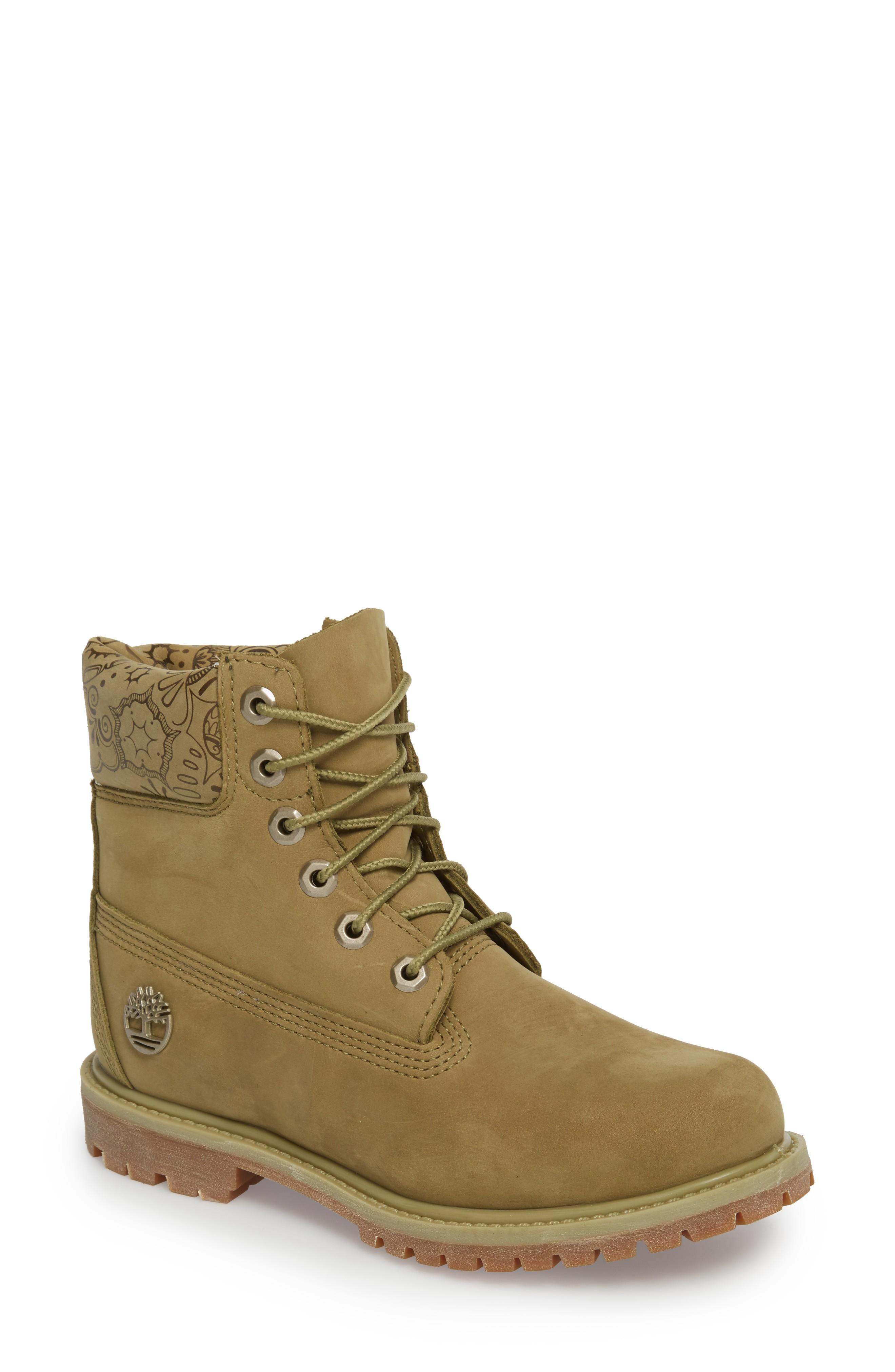green nubuck timberlands