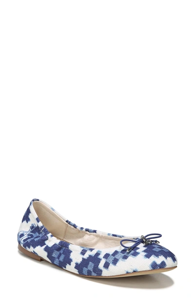 Sam Edelman Felicia Flat In Blue Multi Print