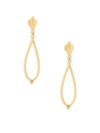 Gurhan 22k Yellow Gold Drop Earrings In Silver