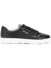 Prada Sneaker Matellasse In Black-white