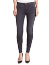 7 For All Mankind The High Waist Ankle Skinny Jeans In Bastille Castle Grey