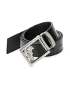 Versace Leather Belt In Black