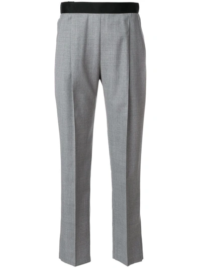 Alyx Embellished Wool Straight-leg Trousers In Grey