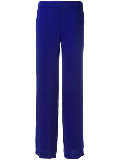 P.a.r.o.s.h . Straight Trousers - Blue In Blue