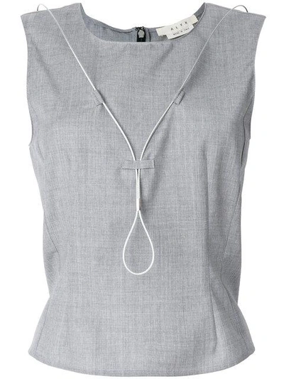 Alyx Wire Detail Sleeveless Top In Grey