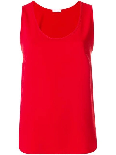 P.a.r.o.s.h Round Neck Tank Top In Red