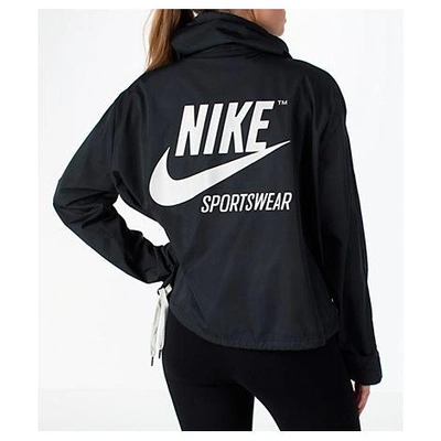 Nike Women's Sportswear Archive Crop Hoodie, Black