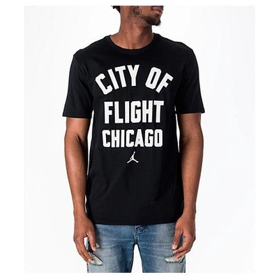Nike Men's Air Jordan "city Of Flight" T-shirt, Black | ModeSens
