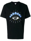Kenzo Eye Black Cotton T-shirt In Nero