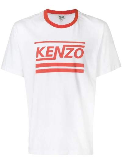 Kenzo Logo Print T-shirt In White