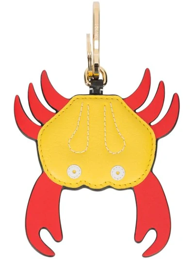 Loewe Crab Keyring In Red Yellow