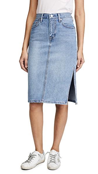 levis side slit skirt