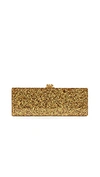 Edie Parker Flavia Solid Shoulder Bag In Gold Confetti