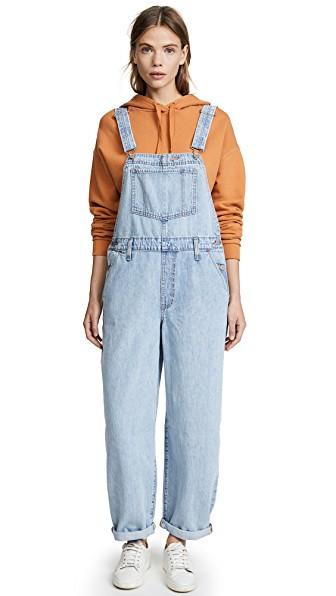 levi's baggy denim overalls
