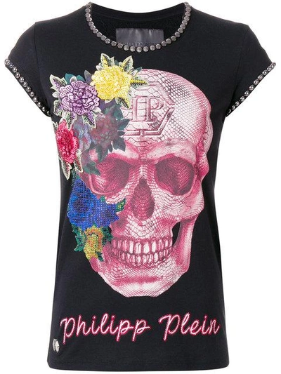 Philipp Plein Cotton T-shirt In Black