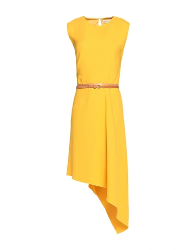 Victoria Beckham Short Dress In Yellow
