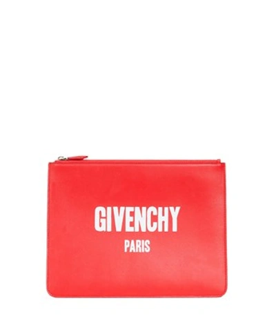 Givenchy Logo Print Pouch In Red