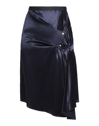 Nina Ricci Knee Length Skirts In Dark Blue