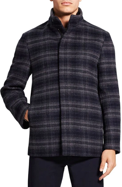 Theory Clarence Pure 2 Recycled Wool Jacket In Baltic Multi