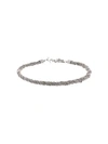 Saint Laurent Loulou Twisted Necklace In Argent