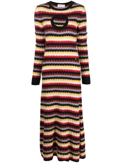 Sonia Rykiel Ribbed-knit Maxi Dress In Schwarz
