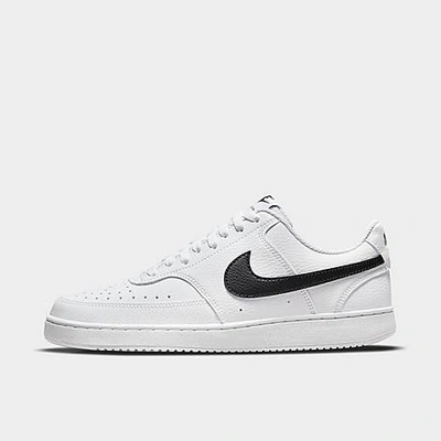 Nike Court Vision Low Next Nature Dh3158-101 Women White Basketball Shoes Nr6394 In White/black