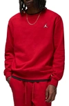 Jordan Men's  Brooklyn Fleece Crew-neck Sweatshirt In Red